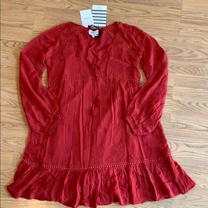 Sezane Audrey dress red poppy New